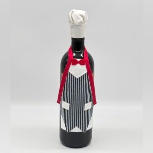 Wine Butler Chef Bottle Apron Cover.